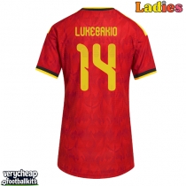 Belgium Dodi Lukebakio #14 Replica Home Shirt Ladies World Cup 2026 Short Sleeve